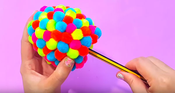 How To Make Sharpener with pompons Rulers, sharpeners