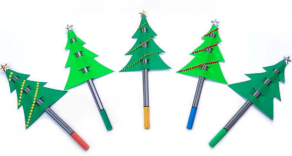 How To Make Christmas pens Pens, pencils