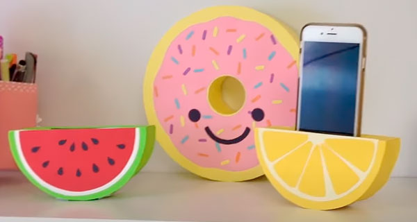 How To Make Fruit Phone holder, School Supplies, School Supply, DIY, Phone holder