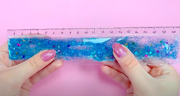How To Make Glitter ruler Rulers, sharpeners