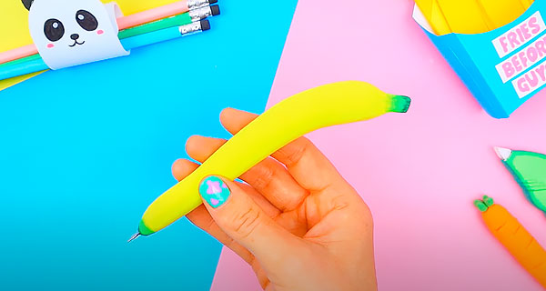 How To Make Banana Pens, pencils
