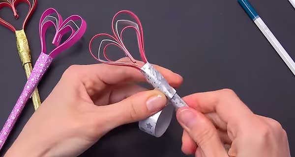 How To Make Pencil with a heart Pens, pencils, School Supplies, School Supply, DIY, Pens, pencils