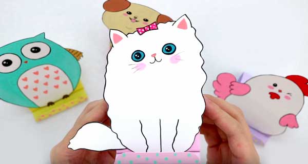 How To Make With cute animals Phone holder, School Supplies, School Supply, DIY, Phone holder