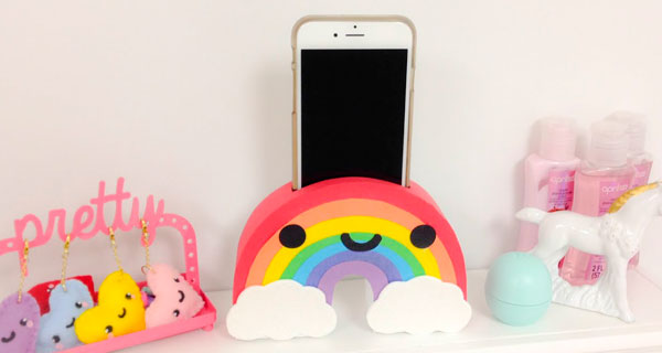 How To Make Rainbow Phone holder