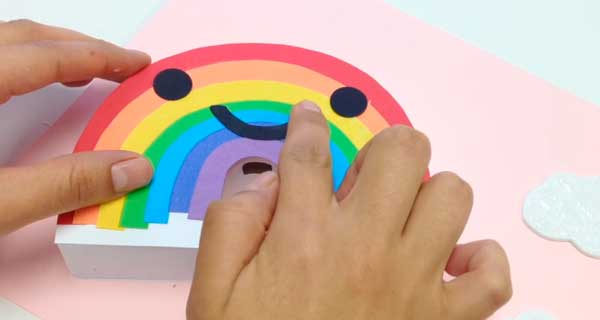 How To Make Rainbow Phone holder, School Supplies, School Supply, DIY, Phone holder
