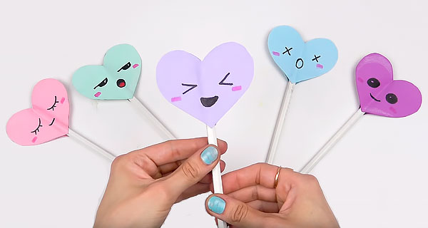 How To Make Pencils with hearts Pens, pencils