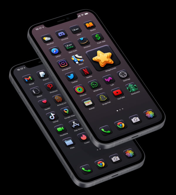 Black 3D Mobile Theme