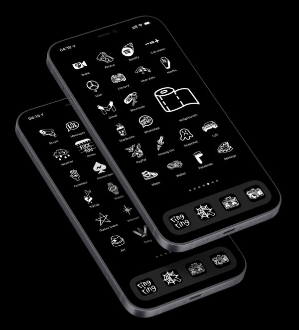 Black Tattoo Mobile Theme