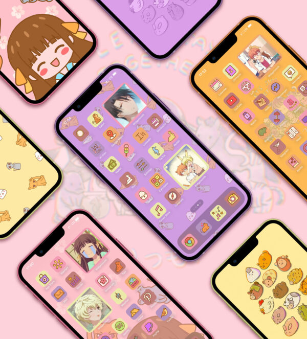 Cute Fruits Basket Mobile Theme