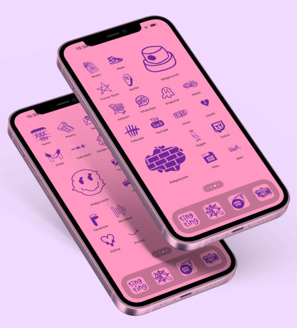 Pink Tattoo Mobile Theme