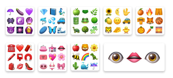 White iOS Emoji Mobile Theme